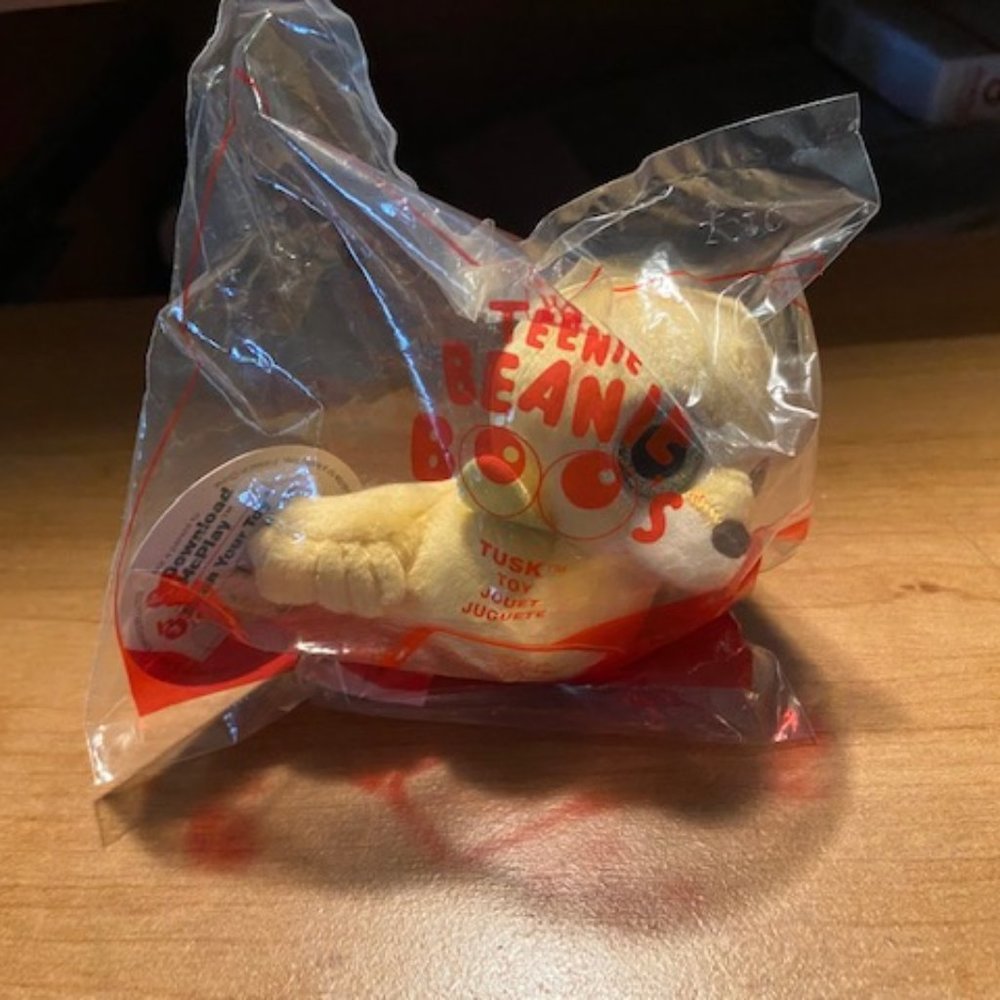 2/$30 McDonald's Ty Teenie Beanie Boos Tusk the Walrus Happy Meal Toy 2017 NIP